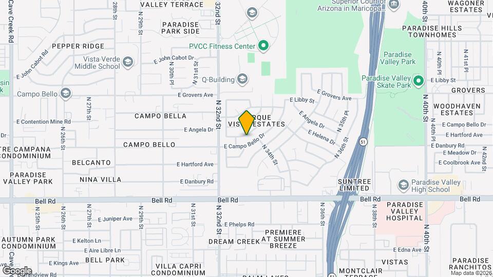 3305 E Helena Dr Map and Location Details