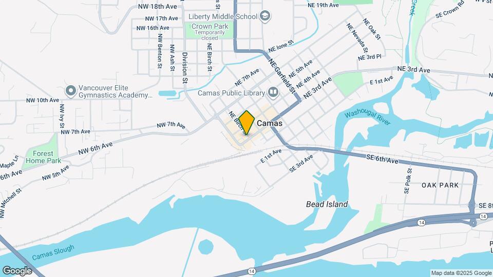 203 NE Birch St Map and Location Details