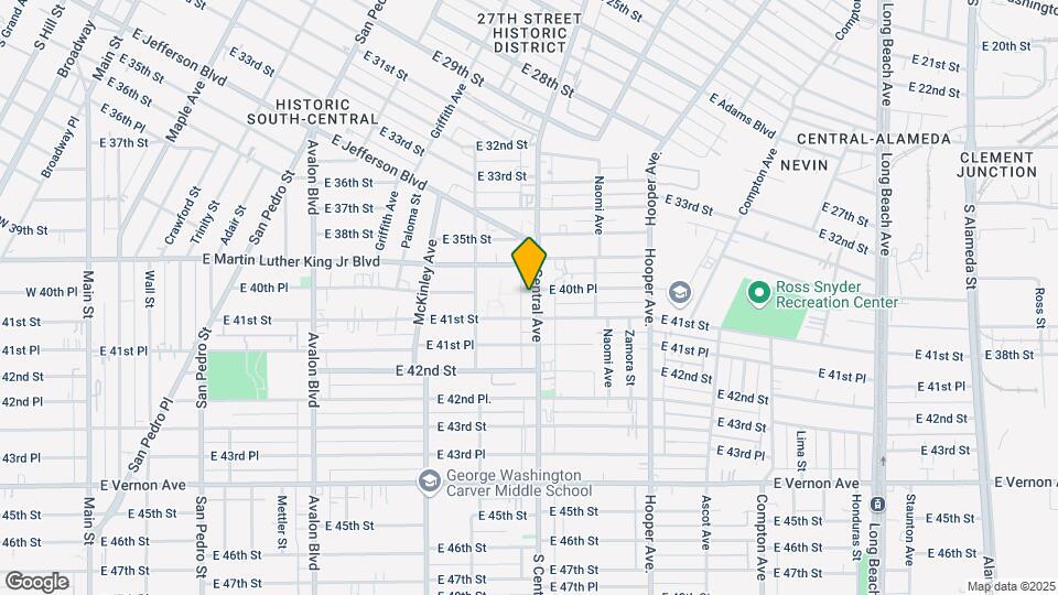 Central Ave Villa Mapa y Detalles de la Ubicación