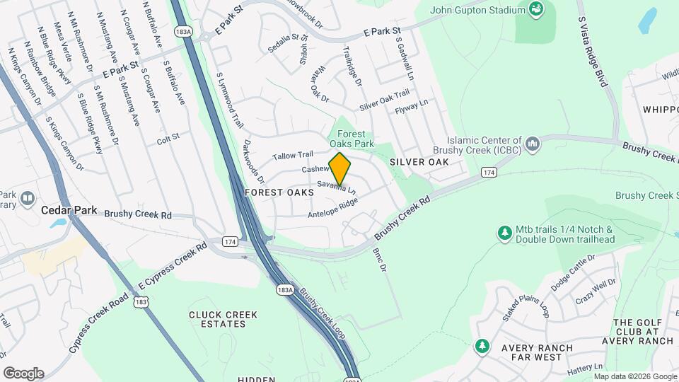 1016 Savanna Ln Map and Location Details