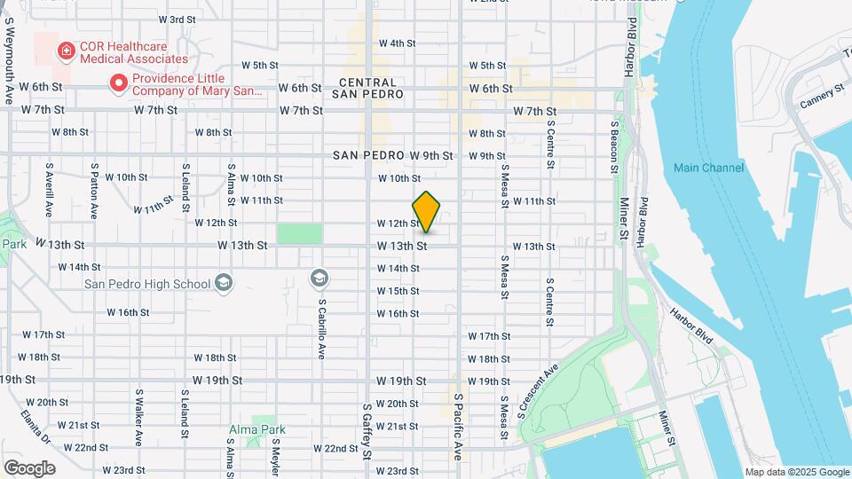 576 W 13th St Mapa y Detalles de la Ubicación