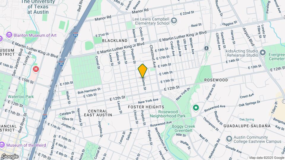 1306 Alamo St Map and Location Details