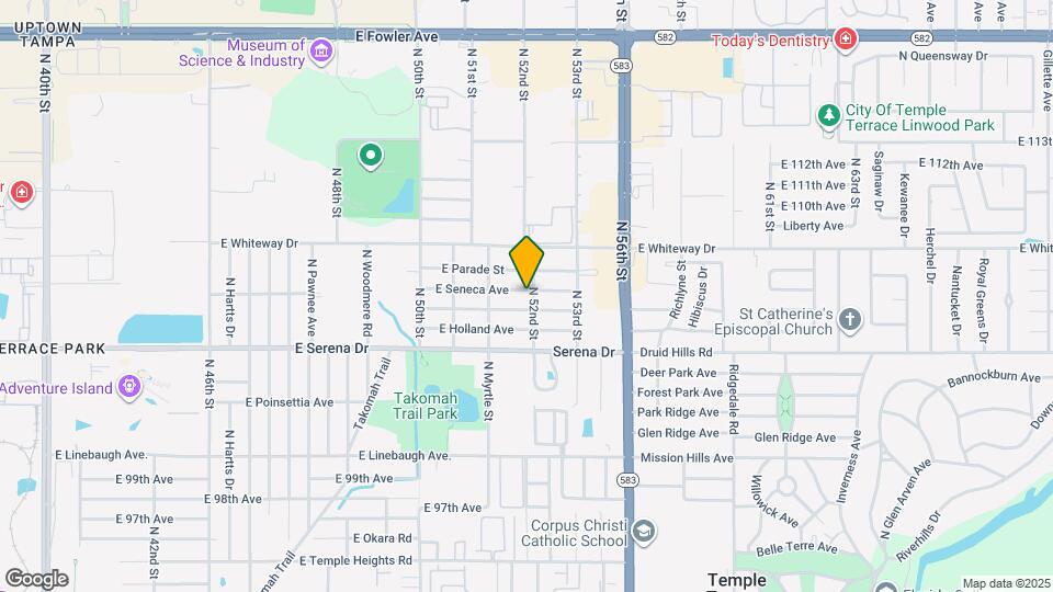 10608 N 52nd St Map and Location Details