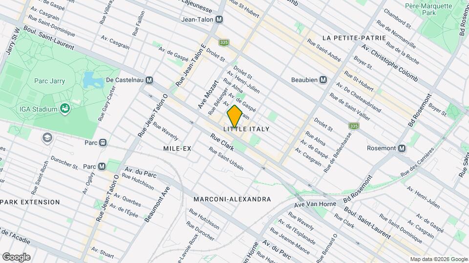 6737-6741 Saint-Laurent Map and Location Details