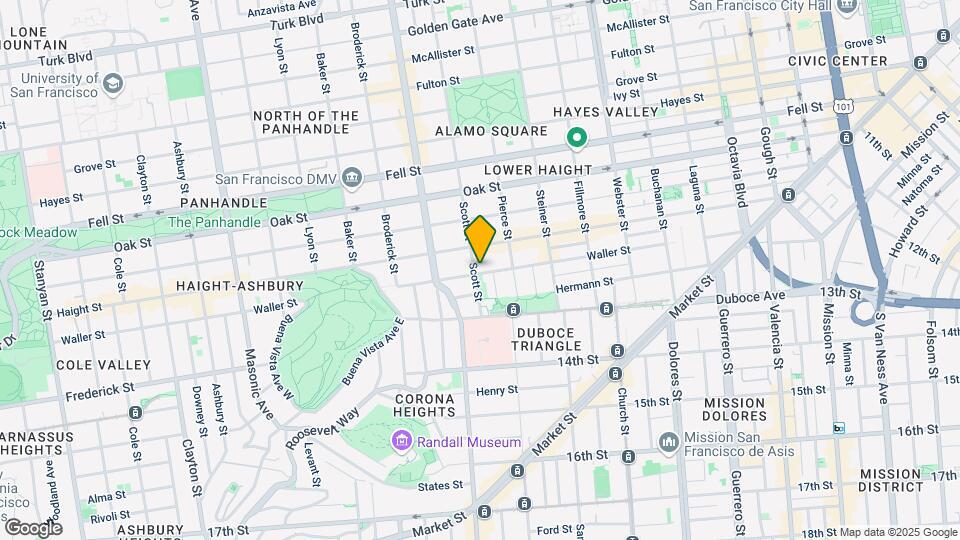100 Scott St Mapa y Detalles de la Ubicación