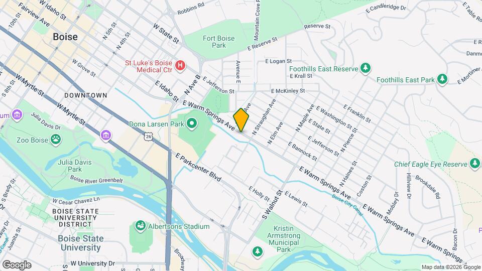 745 E Warm Springs Ave Map and Location Details