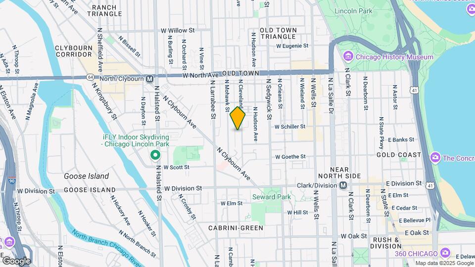 1350 N Cleveland Ave Map and Location Details