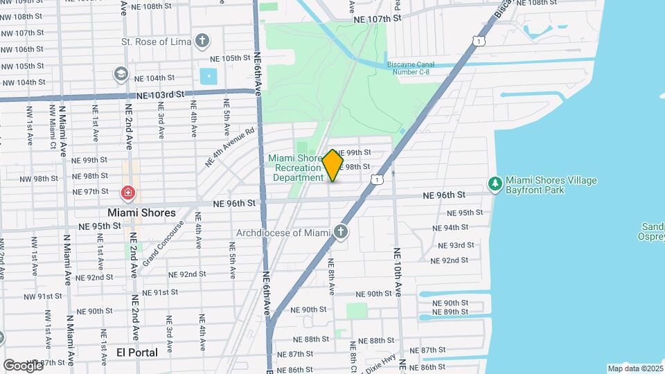 800 NE 97th St Map and Location Details