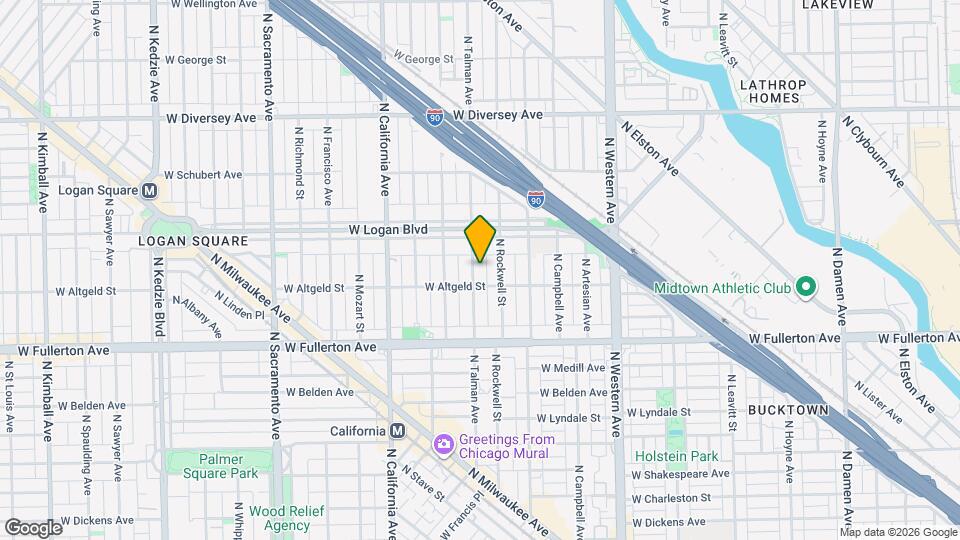 2515 N Talman Ave Map and Location Details