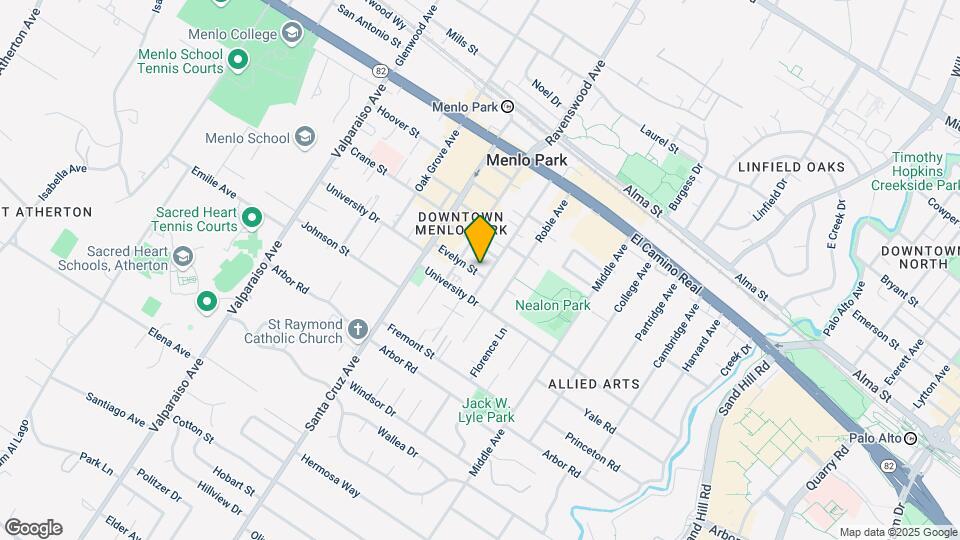 920 Evelyn St Mapa y Detalles de la Ubicación