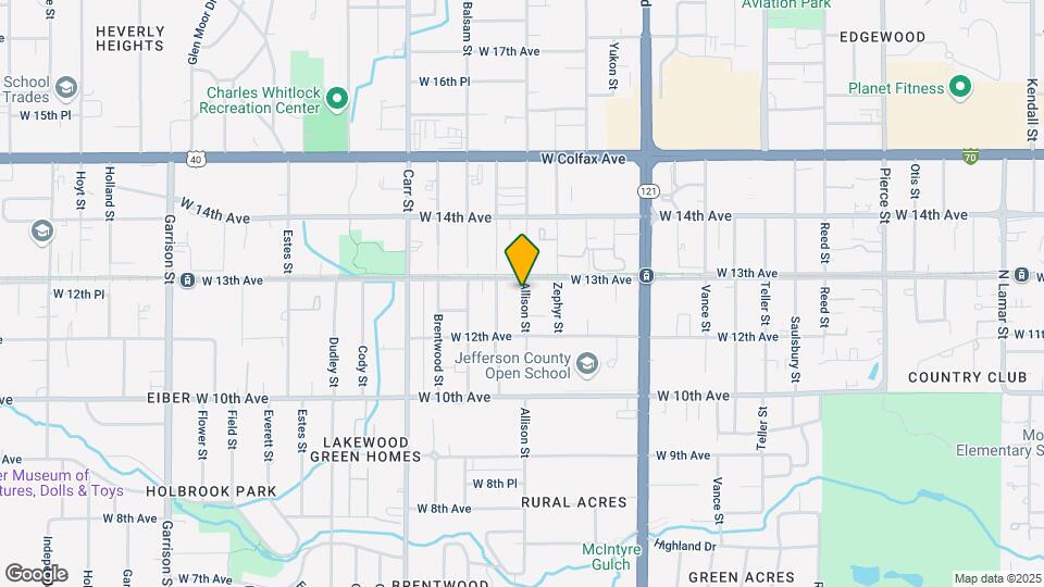 1247 Allison St Map and Location Details