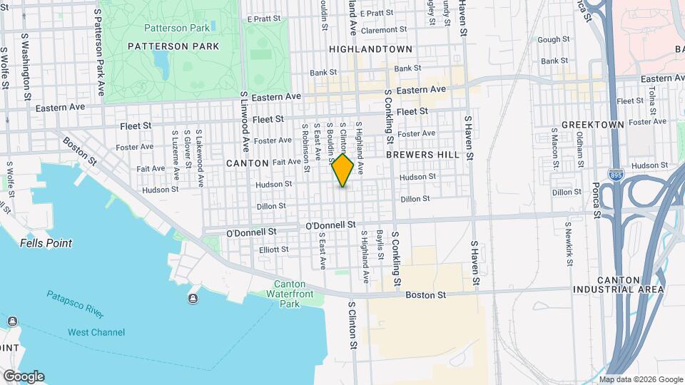 922 S Clinton St Map and Location Details