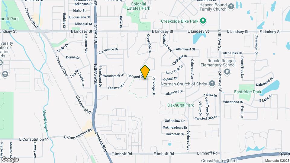 1816 Creekside Dr Map and Location Details