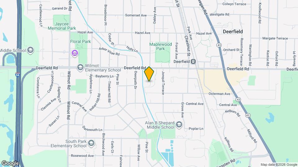 1141 Deerfield Rd, Unit 2B Map and Location Details