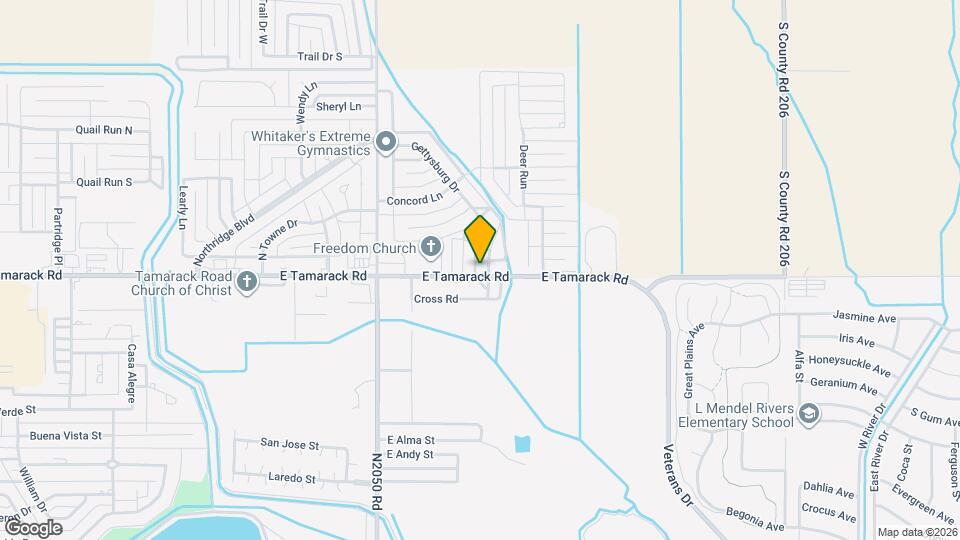 2800 Gettysburg Dr Map and Location Details