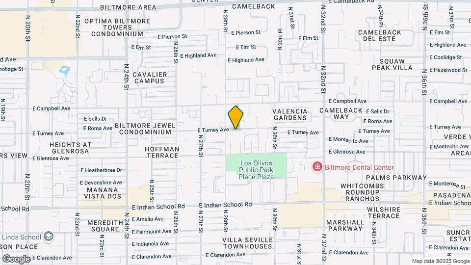 2821 E Turney Ave Map and Location Details
