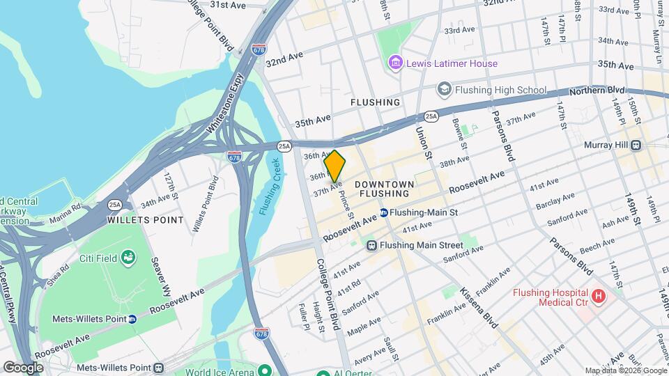 133-50 37th Ave Map and Location Details