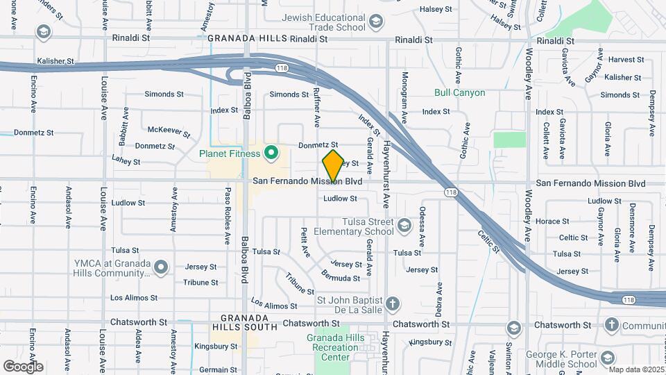 16730 San Fernando Mission Blvd Map and Location Details