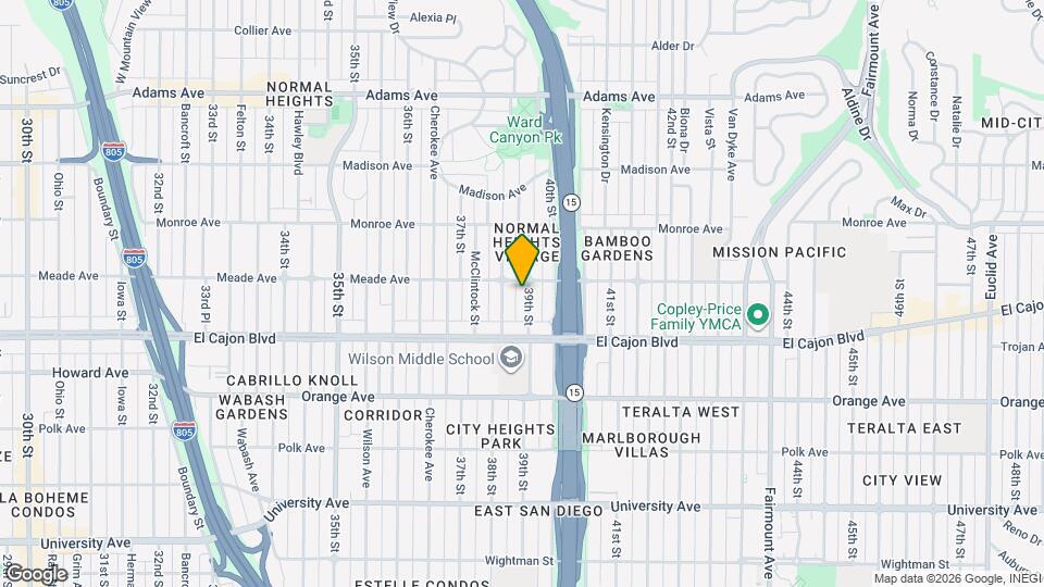 4384 39th St Map and Location Details