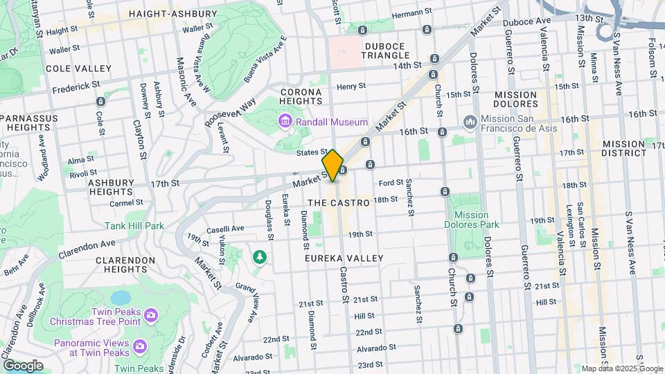 450 Castro St Map and Location Details