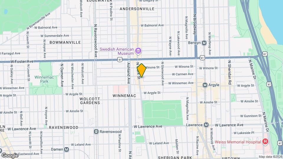 5053 N Clark St Map and Location Details