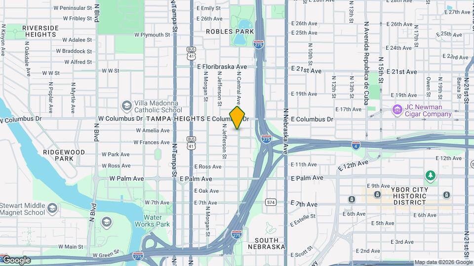 418 E Amelia Ave Map and Location Details