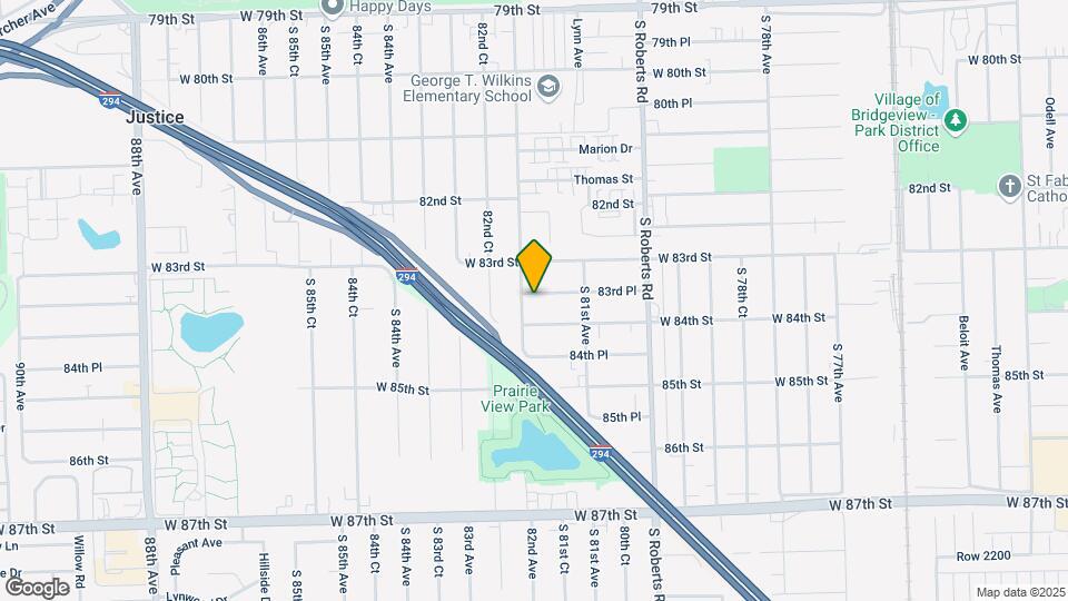 8149 W 83rd Pl Map and Location Details