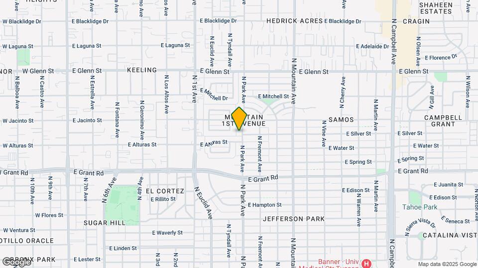 2545 N Park Ave Map and Location Details