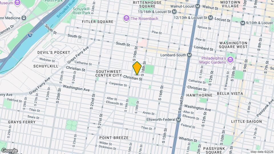 1821 Christian St Map and Location Details