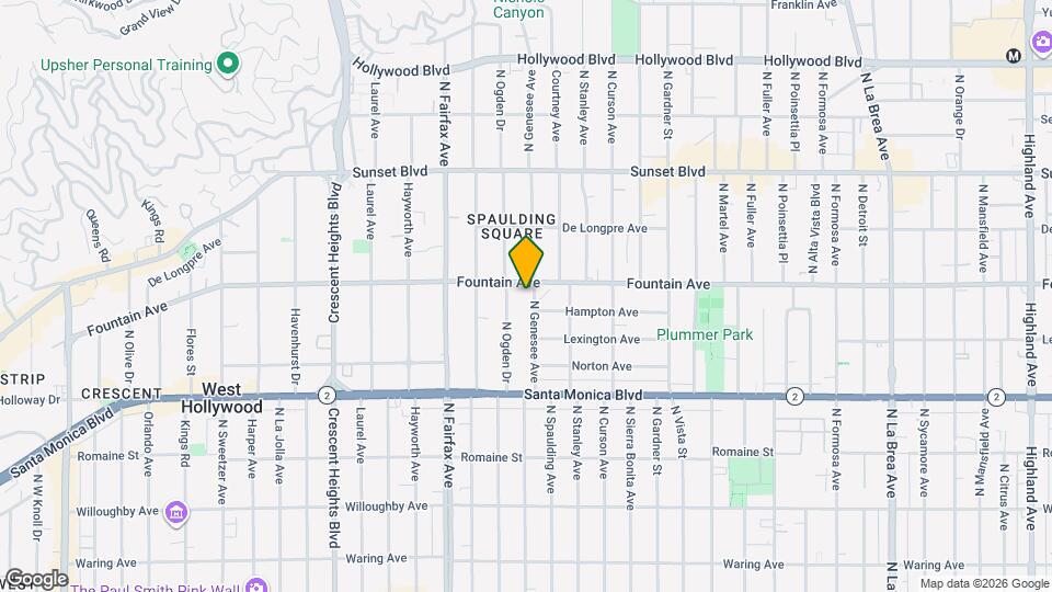 1243 N Genesee Ave, Unit 1243 Mapa y Detalles de la Ubicación