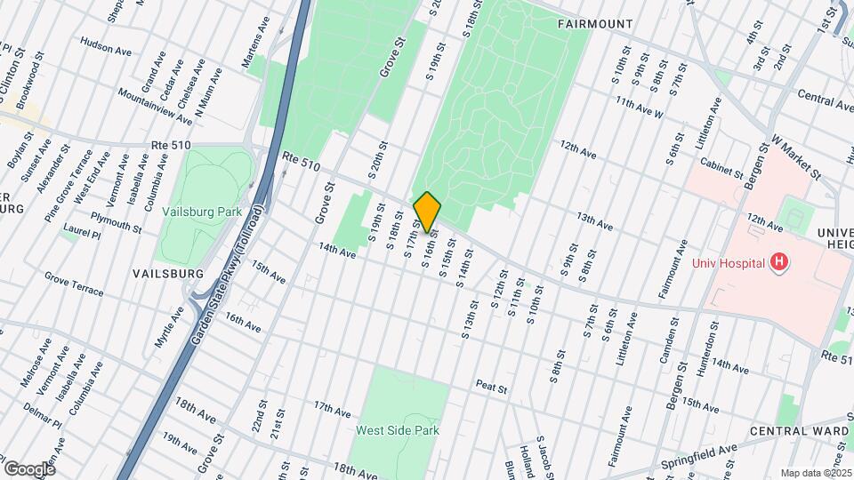 421 S 16th St, Unit 2 Map and Location Details