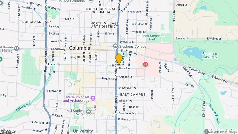 116 S College Ave Map and Location Details