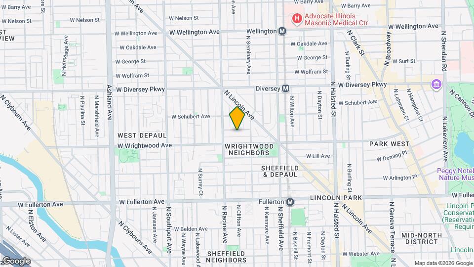 1131 W Drummond Pl, Unit A7 Map and Location Details