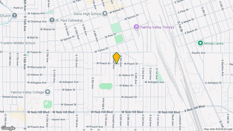 608 W Peach St Map and Location Details