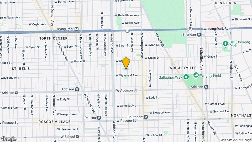 3716 N Greenview Ave Map and Location Details
