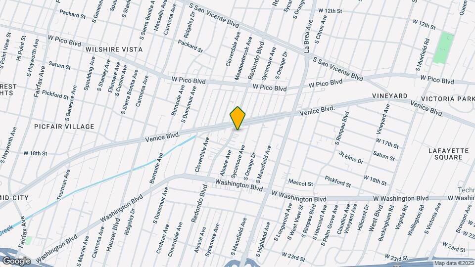 1612 S Redondo Blvd Map and Location Details