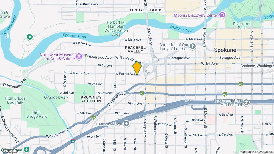 1629 W Pacific Ave Map and Location Details