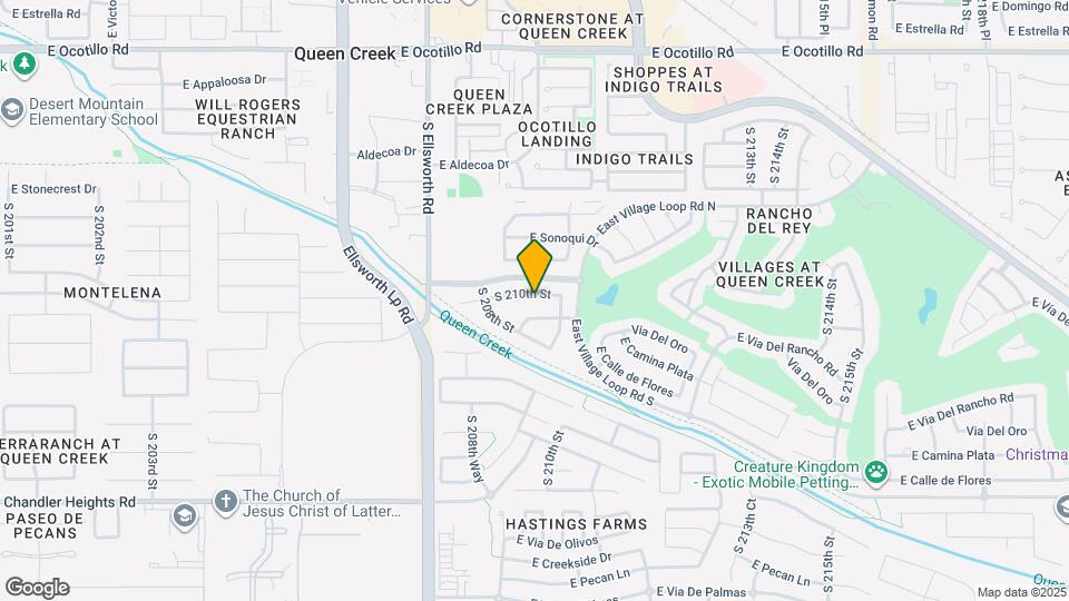 20915 E Via del Rancho Map and Location Details