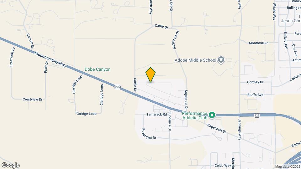 3816 Boulder Creek Map and Location Details