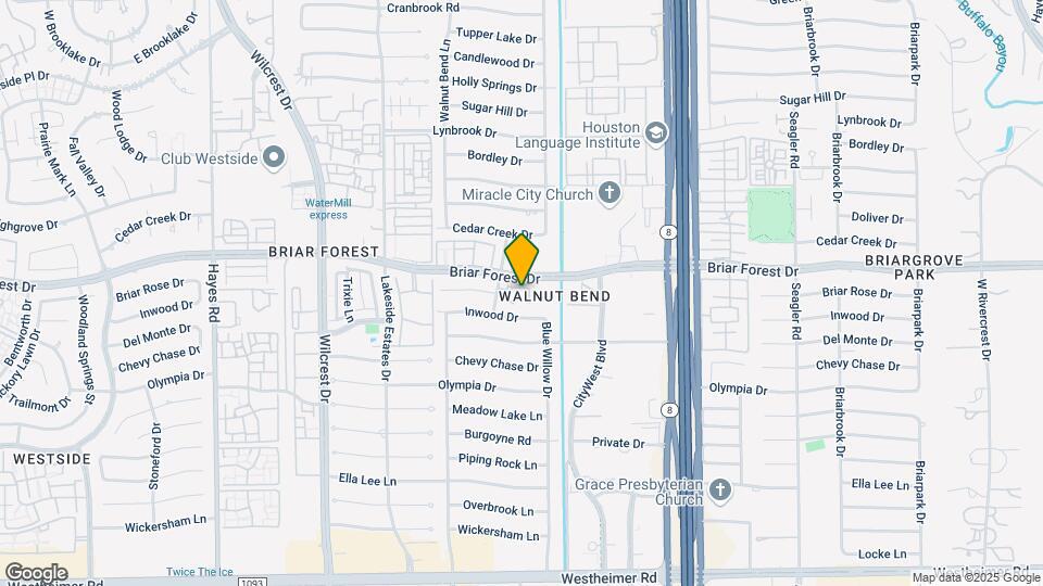 10615 Briar Forest Dr Map and Location Details
