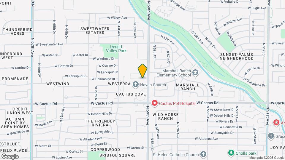 5919 W Columbine Dr Map and Location Details