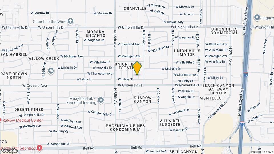 17834 N 33rd Dr Map and Location Details