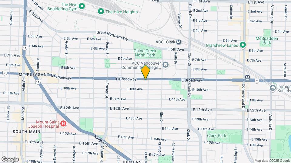 984 E Broadway Map and Location Details
