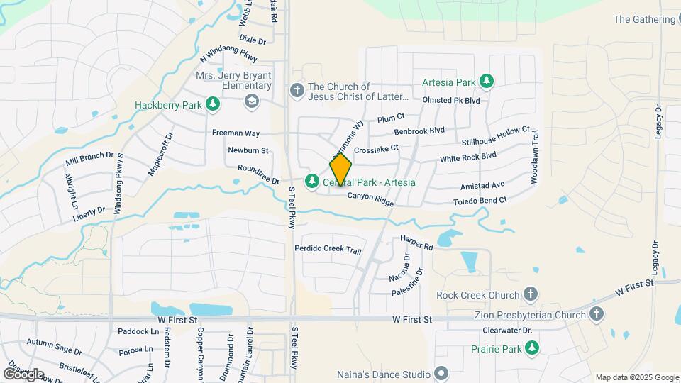 15713 Canyon Ridge Map and Location Details