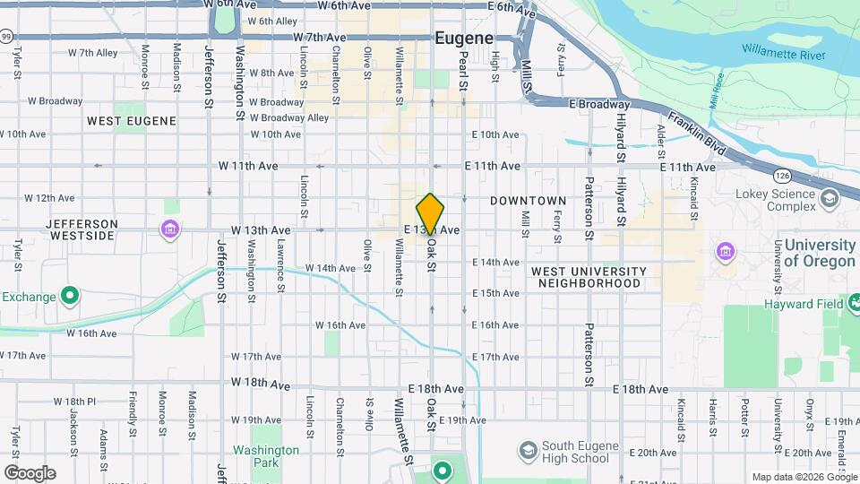 1348 Oak St Map and Location Details