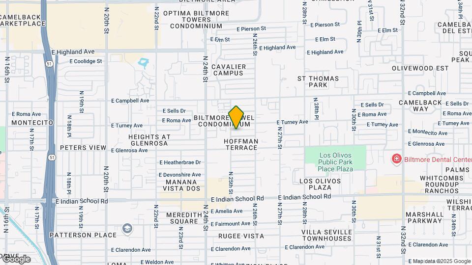 2508 E Montecito Ave Map and Location Details