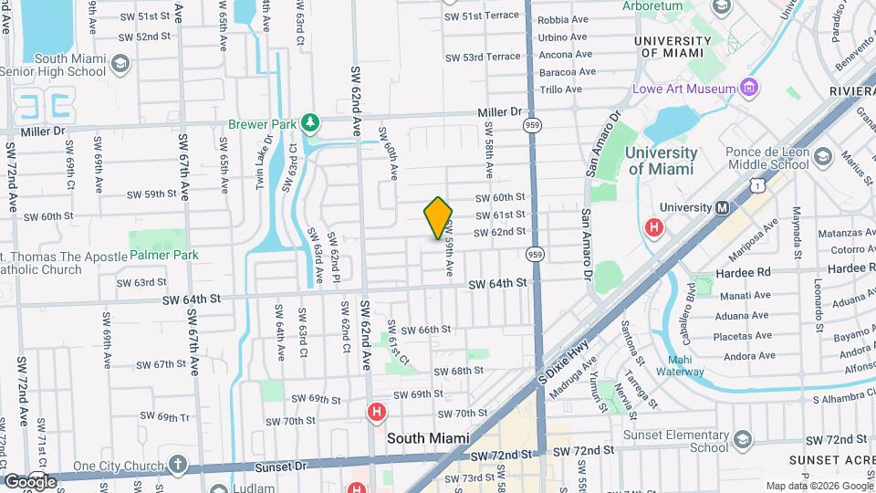 5917 SW 62nd Terrace Map and Location Details