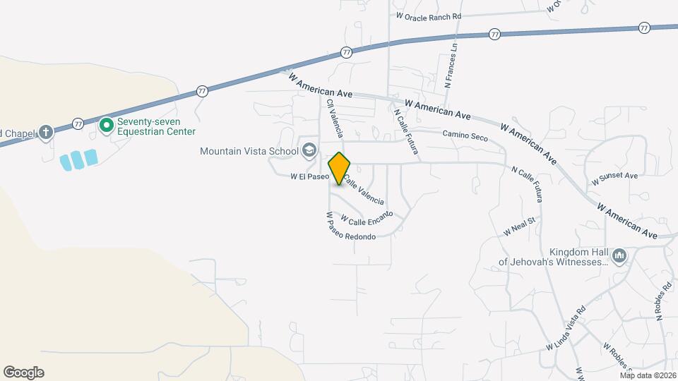 2320 W Calle Grato Map and Location Details