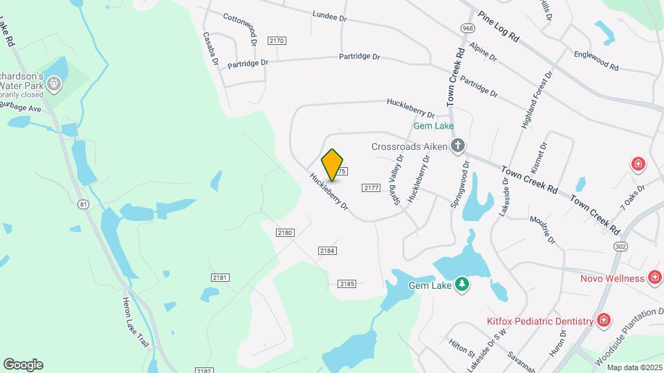 1831 Huckleberry Dr Map and Location Details