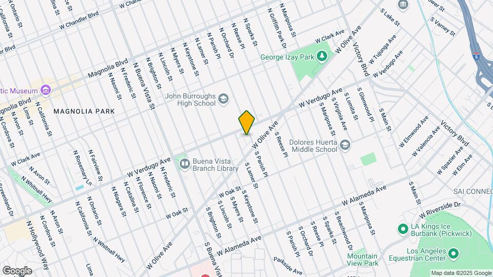 117 N Parish Pl Mapa y Detalles de la Ubicación